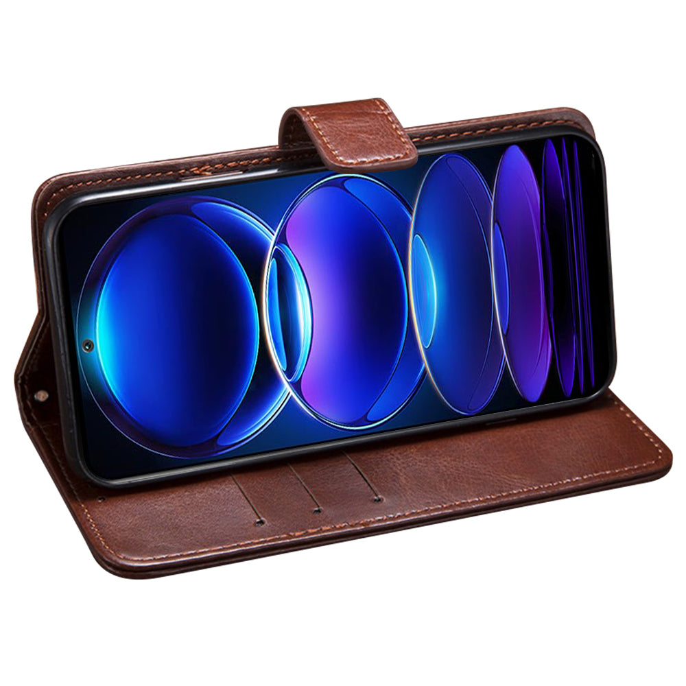 IDEWEI Flip Anti-drop Phone Cover For Xiaomi Redmi 12C 4G Crazy Horse Texture PU Leather Flip Wallet Case with Stand IDEWEI Flip Anti-drop Phone Cover For Xiaomi Redmi 12C 4G Crazy Horse Texture PU Leather Flip Wallet Case with Stand